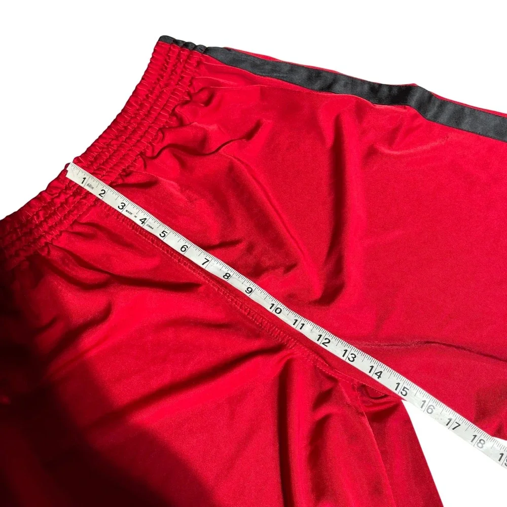 Shaq SO32 Mens Basketball Shorts Red Black Athletic Gym Y2K Baggy Size L